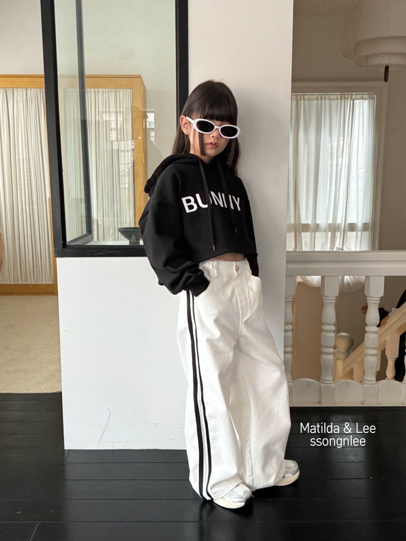 Matilda & Lee - Korean Children Fashion - #kidsshorts - Two Line Tape Wide Pants - 9