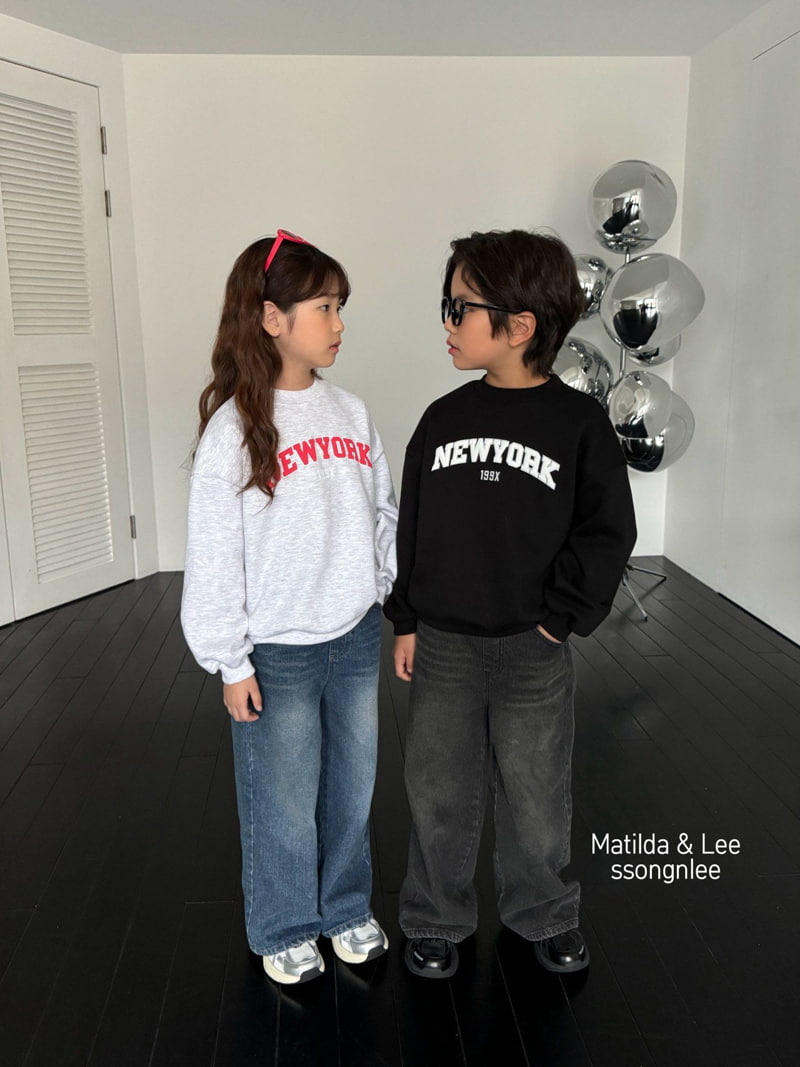 Matilda & Lee - Korean Children Fashion - #kidsshorts - New York Sweatshirt - 7