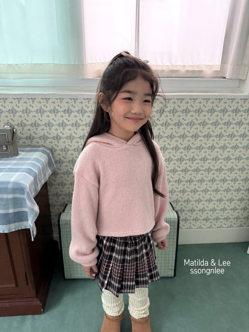 Matilda & Lee - Korean Children Fashion - #kidsshorts - Hooded Crop Knit - 9