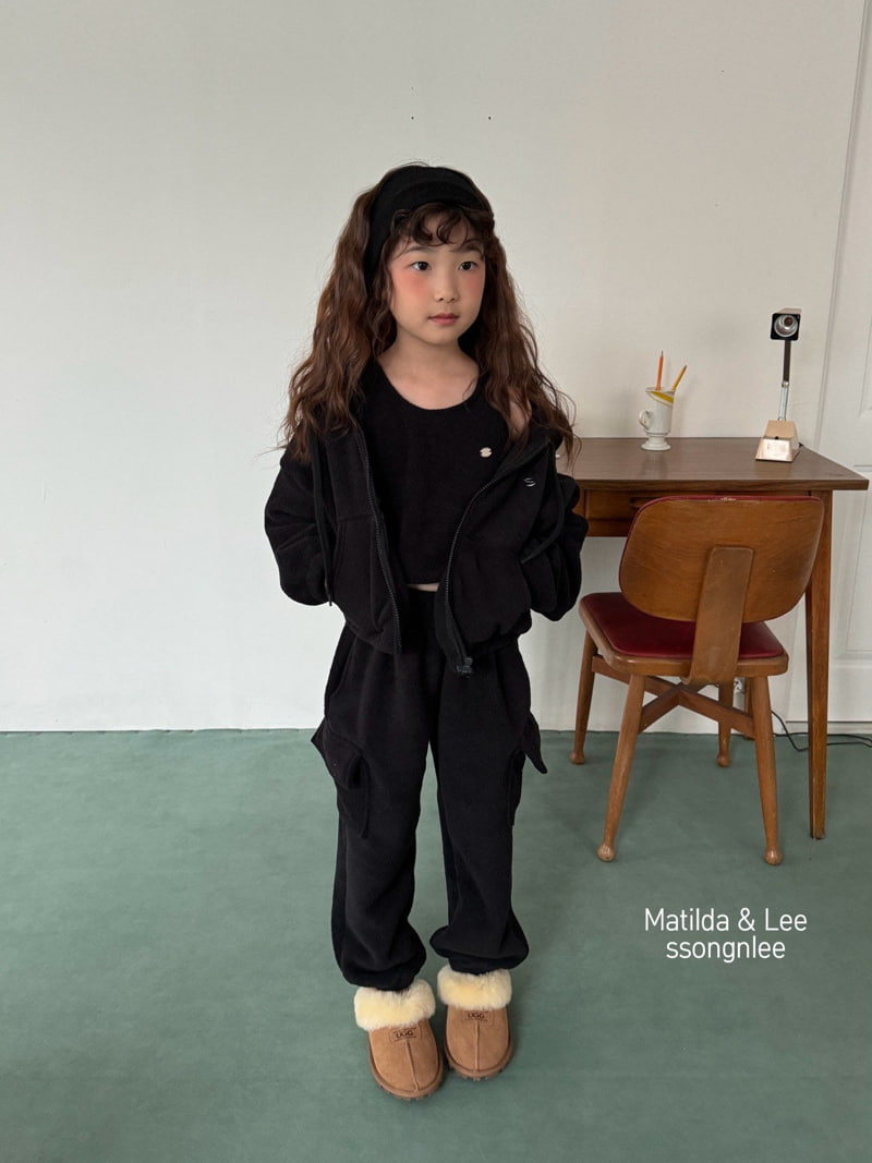 Matilda & Lee - Korean Children Fashion - #kidsshorts - Fleece Hooded Zip-up - 7