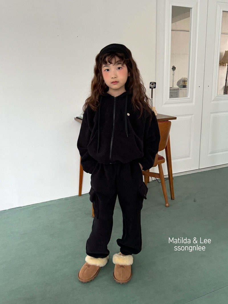 Matilda & Lee - Korean Children Fashion - #kidsshorts - Fleece Cargo Pants - 5