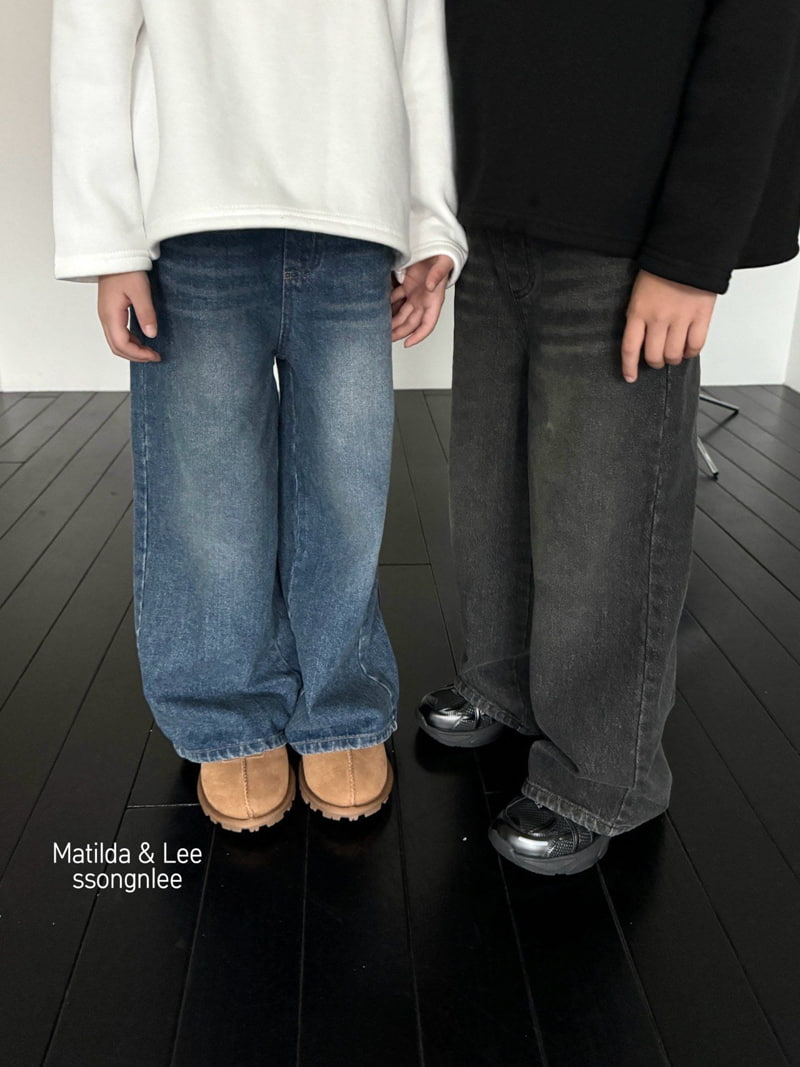 Matilda & Lee - Korean Children Fashion - #kidsshorts - Winter Daily Denim Pants