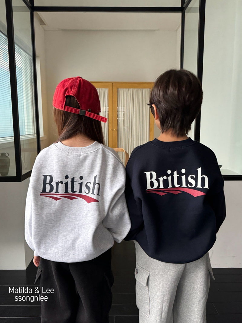 Matilda & Lee - Korean Children Fashion - #kidsstore - British Sweatshirt - 6