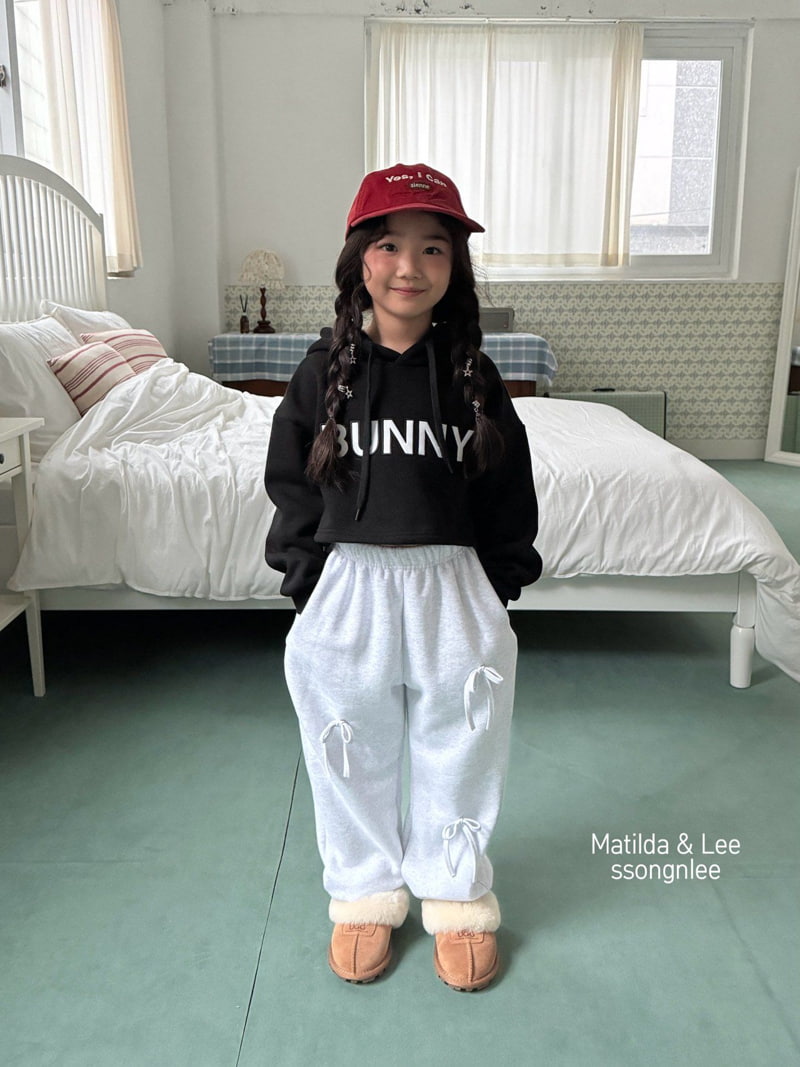 Matilda & Lee - Korean Children Fashion - #kidsstore - Bunny Crop Hood Top - 2