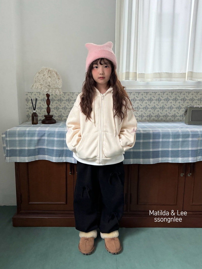 Matilda & Lee - Korean Children Fashion - #kidsstore - Ribbon Jogger Pants - 6