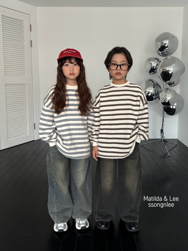 Matilda & Lee - Korean Children Fashion - #kidsstore - Rouge Stripe Tee - 2