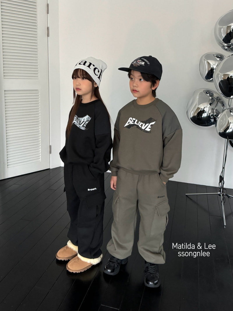 Matilda & Lee - Korean Children Fashion - #kidzfashiontrend - Brown Jogger Pants - 5