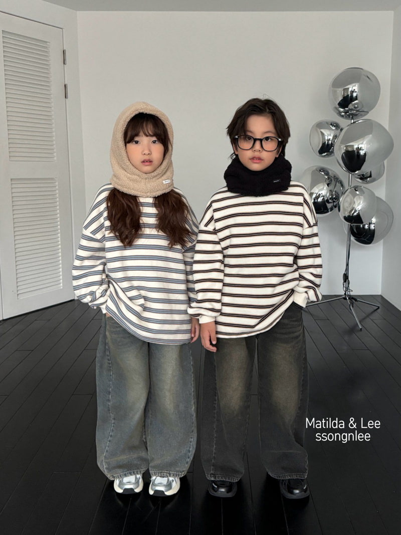 Matilda & Lee - Korean Children Fashion - #kidzfashiontrend - Maxi Wide Denim Pants - 11