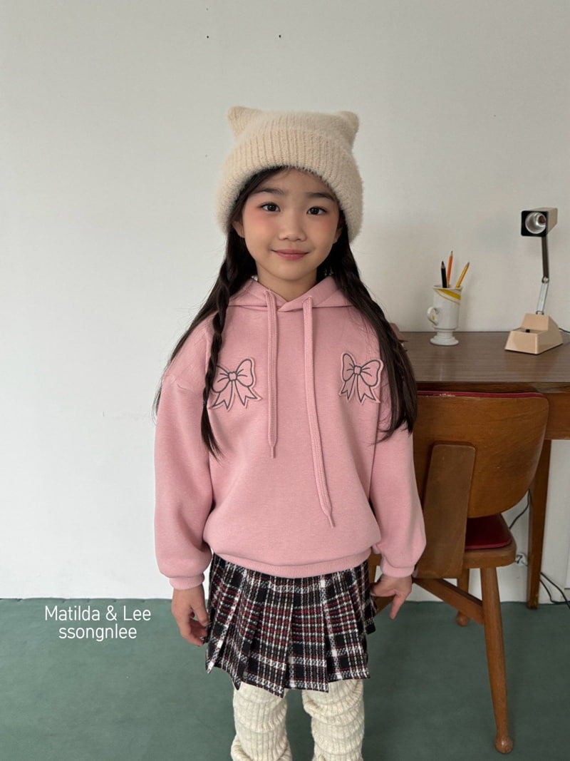 Matilda & Lee - Korean Children Fashion - #kidzfashiontrend - Ribbon Embroidery Hood Top - 6