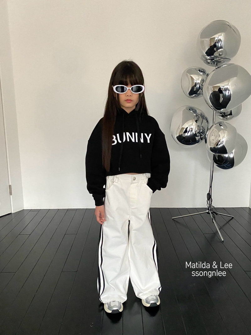 Matilda & Lee - Korean Children Fashion - #kidzfashiontrend - Two Line Tape Wide Pants - 11