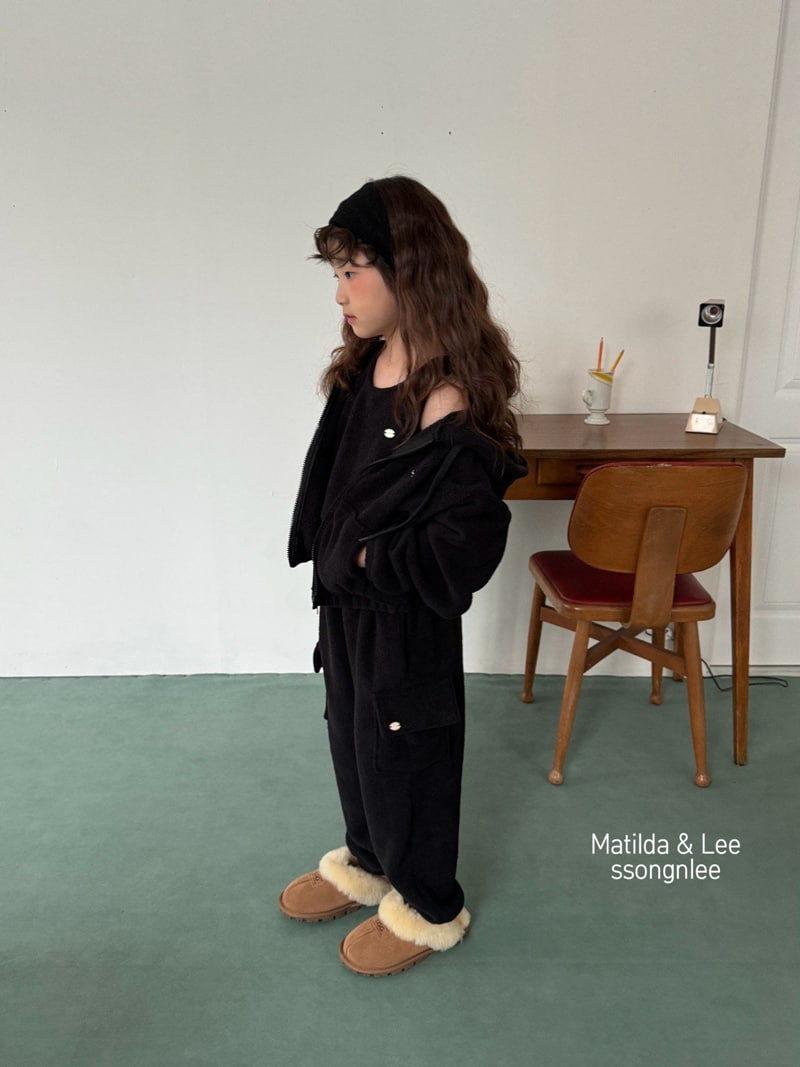 Matilda & Lee - Korean Children Fashion - #kidzfashiontrend - Fleece Hooded Zip-up - 9