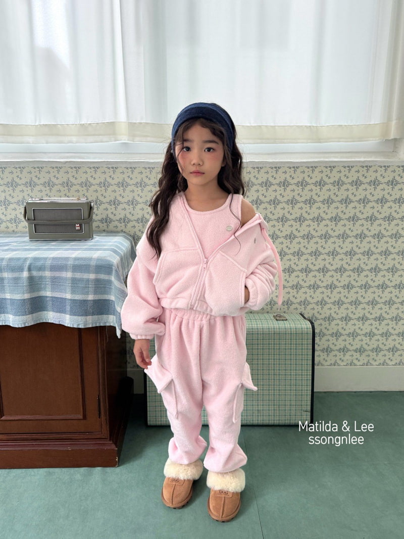 Matilda & Lee - Korean Children Fashion - #kidzfashiontrend - Fleece Crop Sleeveless Tee - 8