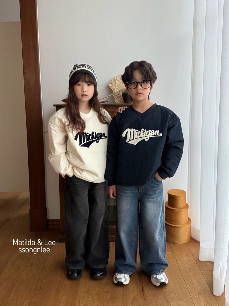 Matilda & Lee - Korean Children Fashion - #magicofchildhood - Michigan padded sweatshirt - 2