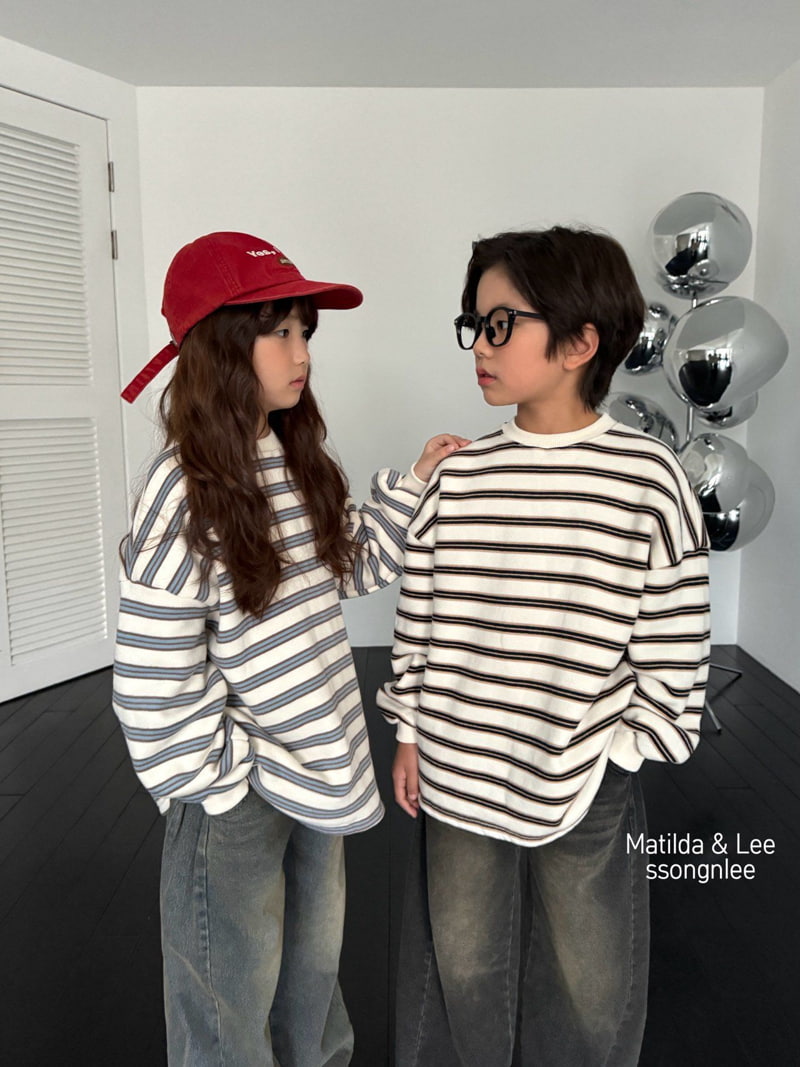 Matilda & Lee - Korean Children Fashion - #magicofchildhood - Rouge Stripe Tee - 6