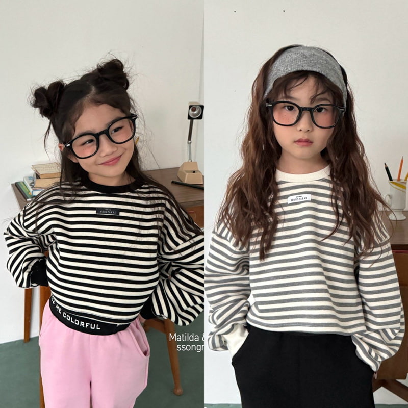 Matilda & Lee - Korean Children Fashion - #magicofchildhood - Label Stripe Tee