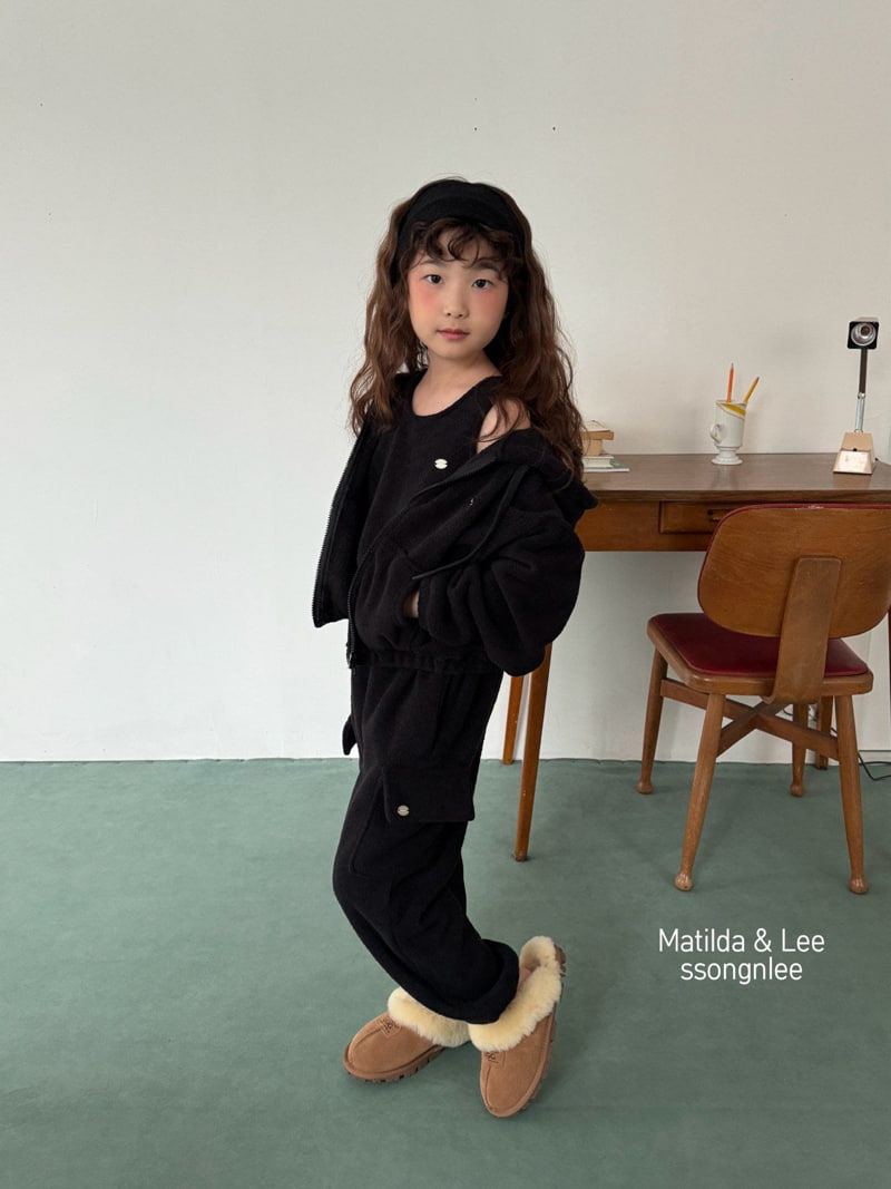 Matilda & Lee - Korean Children Fashion - #magicofchildhood - Fleece Hooded Zip-up - 12