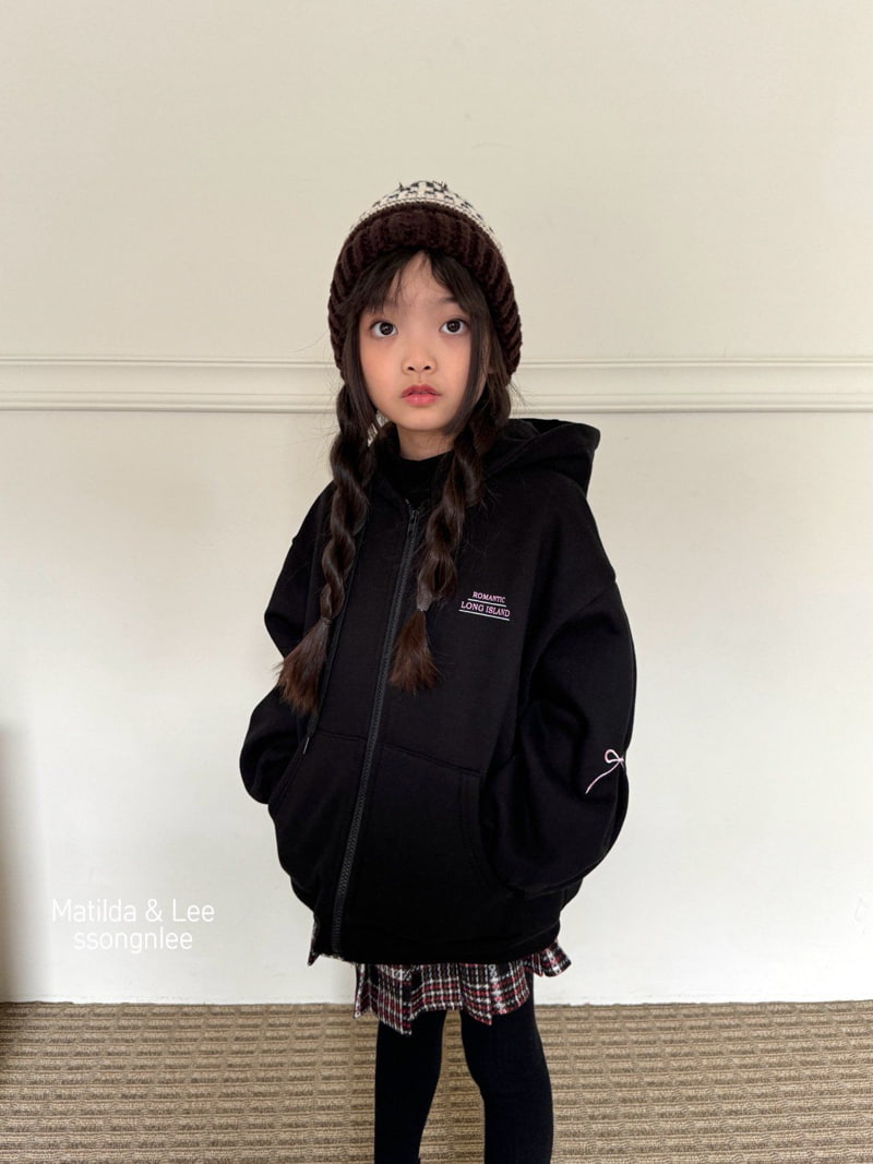 Matilda & Lee - Korean Children Fashion - #magicofchildhood - Embroidered Ribbon Hooded Zip-up - 10