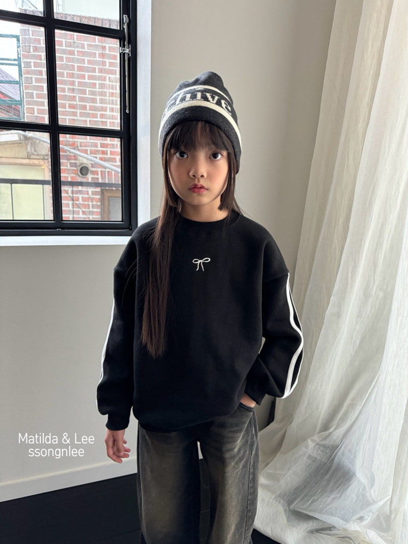 Matilda & Lee - Korean Children Fashion - #minifashionista - Ribbon Tape Sweatshirt - 12