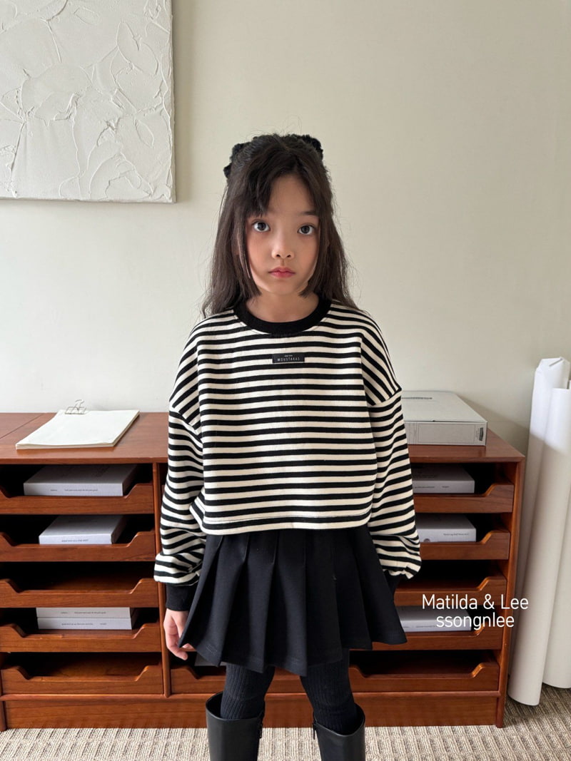 Matilda & Lee - Korean Children Fashion - #minifashionista - Label Stripe Tee - 2