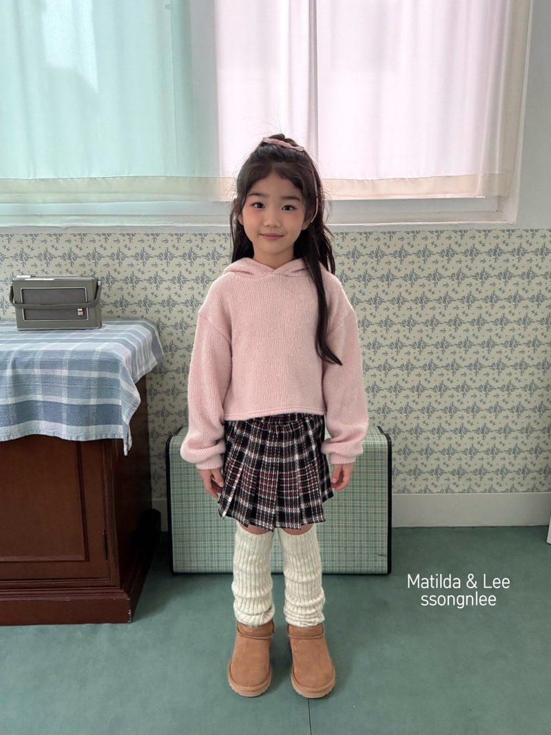 Matilda & Lee - Korean Children Fashion - #prettylittlegirls - Hooded Crop Knit - 2