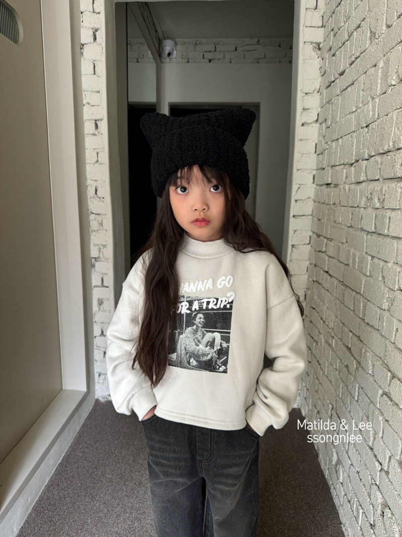 Matilda & Lee - Korean Children Fashion - #prettylittlegirls - Trip Crop Mockneck Tee - 8