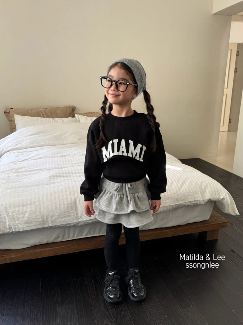 Matilda & Lee - Korean Children Fashion - #prettylittlegirls - Crop Layered Sweatshirt - 5