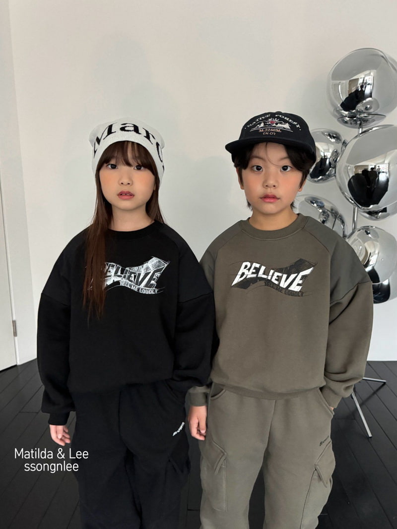 Matilda & Lee - Korean Children Fashion - #stylishchildhood - Believe Sweatshirt - 3