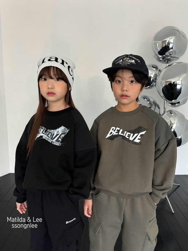 Matilda & Lee - Korean Children Fashion - #todddlerfashion - Believe Sweatshirt