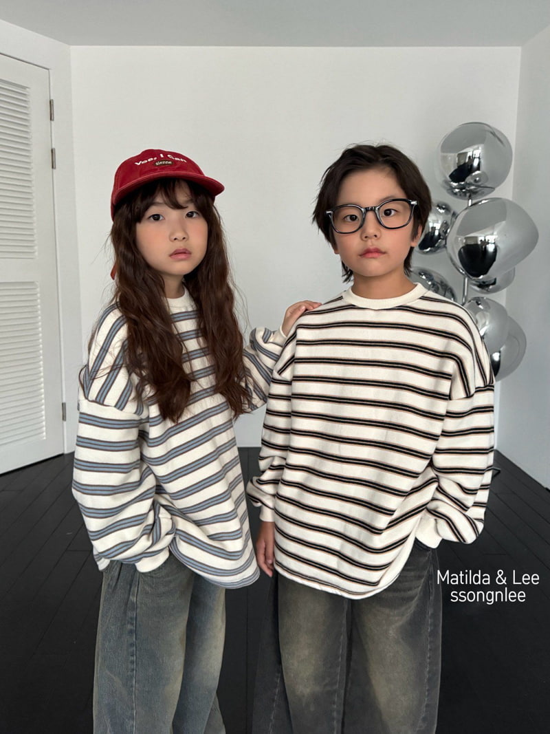 Matilda & Lee - Korean Children Fashion - #todddlerfashion - Rouge Stripe Tee - 9