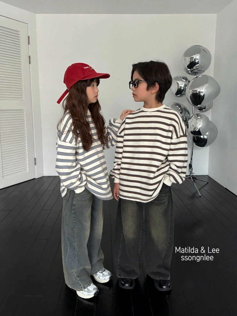 Matilda & Lee - Korean Children Fashion - #toddlerclothing - Rouge Stripe Tee - 10