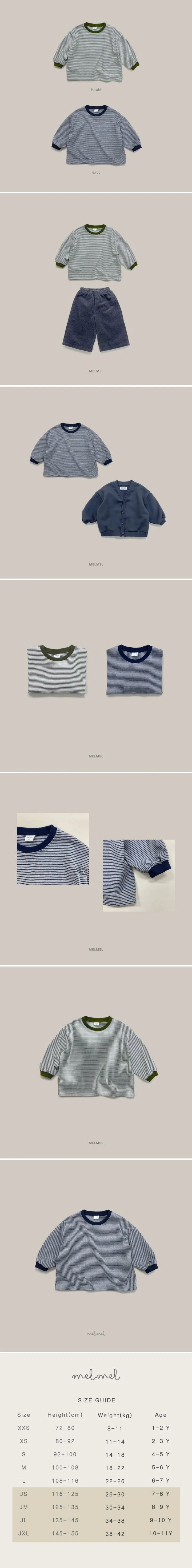 Melmel - Korean Children Fashion - #magicofchildhood - Colored Stripe Tee