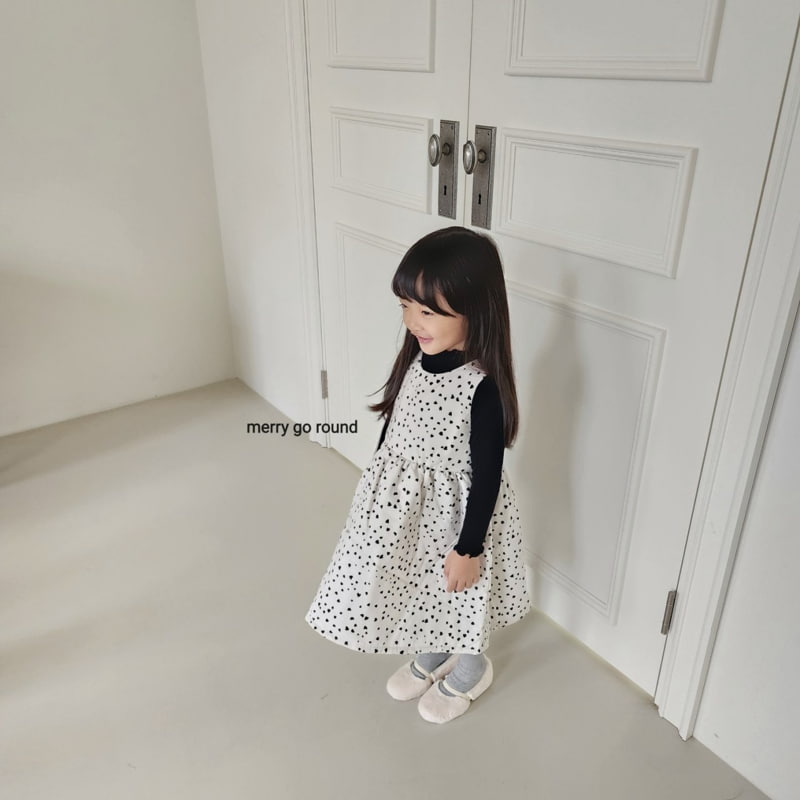 Merry Go Round - Korean Children Fashion - #childofig - Heart One-piece - 10