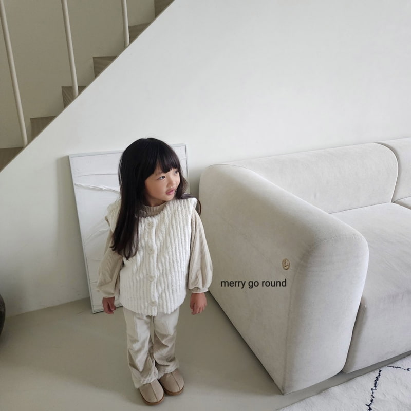 Merry Go Round - Korean Children Fashion - #childofig - Winter Soft Vest - 7