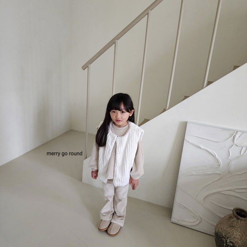 Merry Go Round - Korean Children Fashion - #discoveringself - Winter Soft Vest - 10