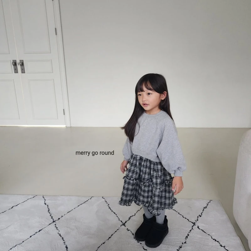 Merry Go Round - Korean Children Fashion - #discoveringself - Check Frill One-piece - 6