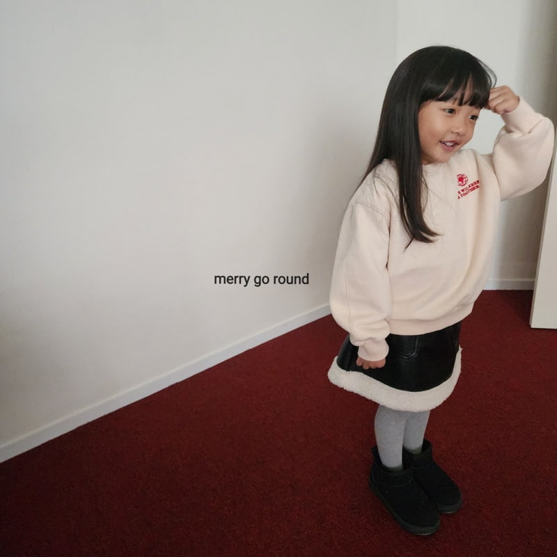 Merry Go Round - Korean Children Fashion - #discoveringself - Earth Heart Sweatshirt - 3