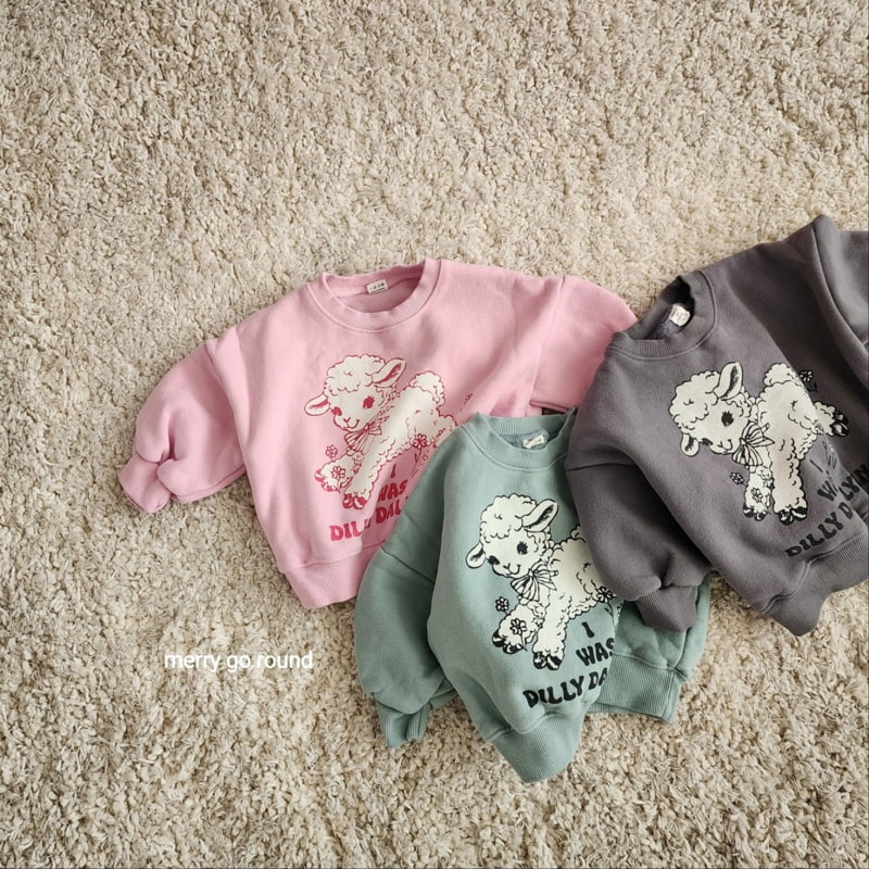 Merry Go Round - Korean Children Fashion - #discoveringself - Sheep Sweatshirt