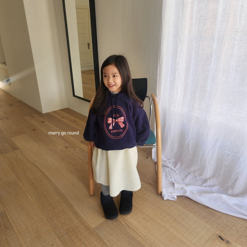 Merry Go Round - Korean Children Fashion - #designkidswear - Ribbon Hoodie - 4