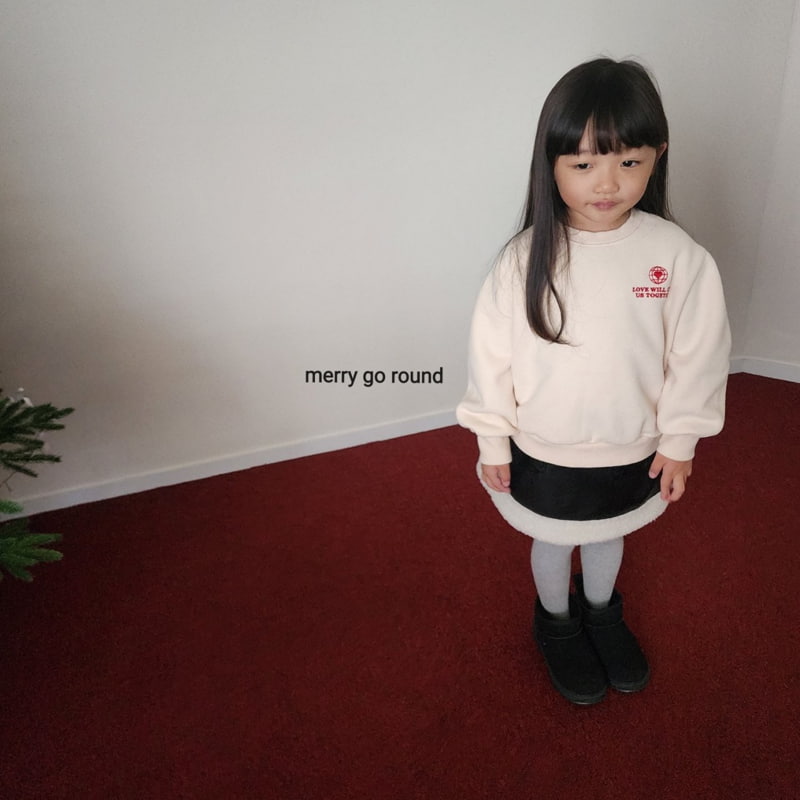 Merry Go Round - Korean Children Fashion - #discoveringself - Earth Heart Sweatshirt - 4