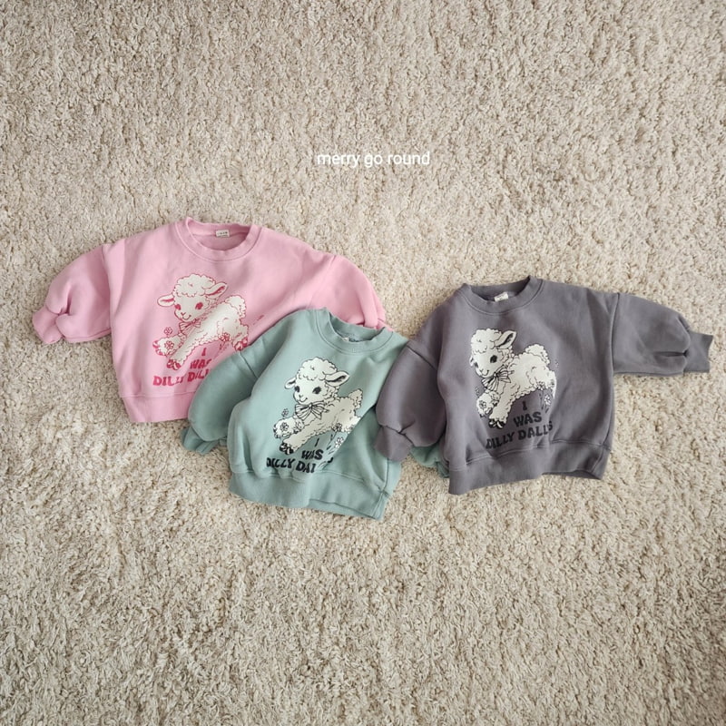 Merry Go Round - Korean Children Fashion - #kidsshorts - Sheep Sweatshirt - 3