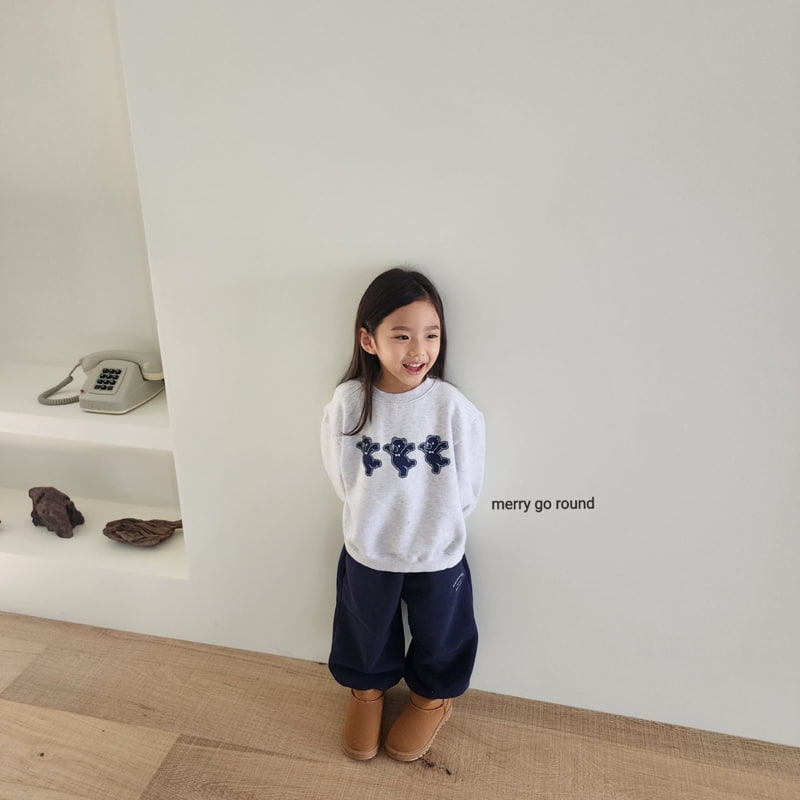 Merry Go Round - Korean Children Fashion - #kidzfashiontrend - Three Bear Sweatshirt - 7