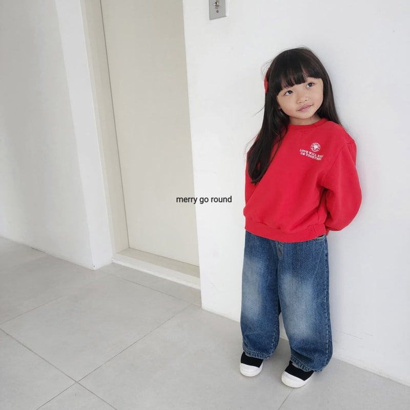 Merry Go Round - Korean Children Fashion - #littlefashionista - Earth Heart Sweatshirt - 9