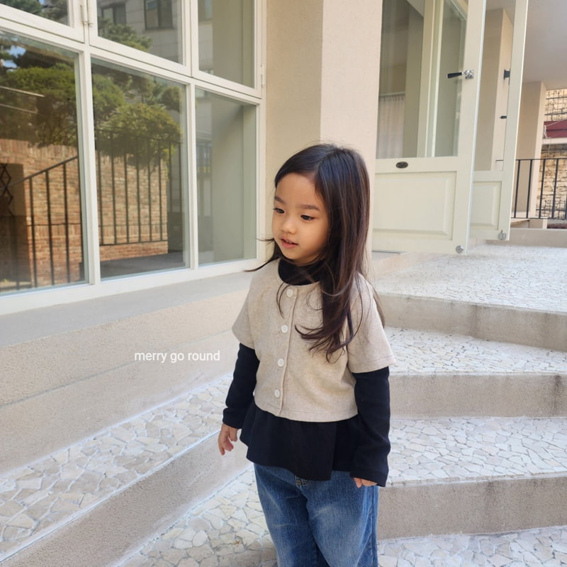 Merry Go Round - Korean Children Fashion - #stylishchildhood - Short Sleeve Cardigan - 3