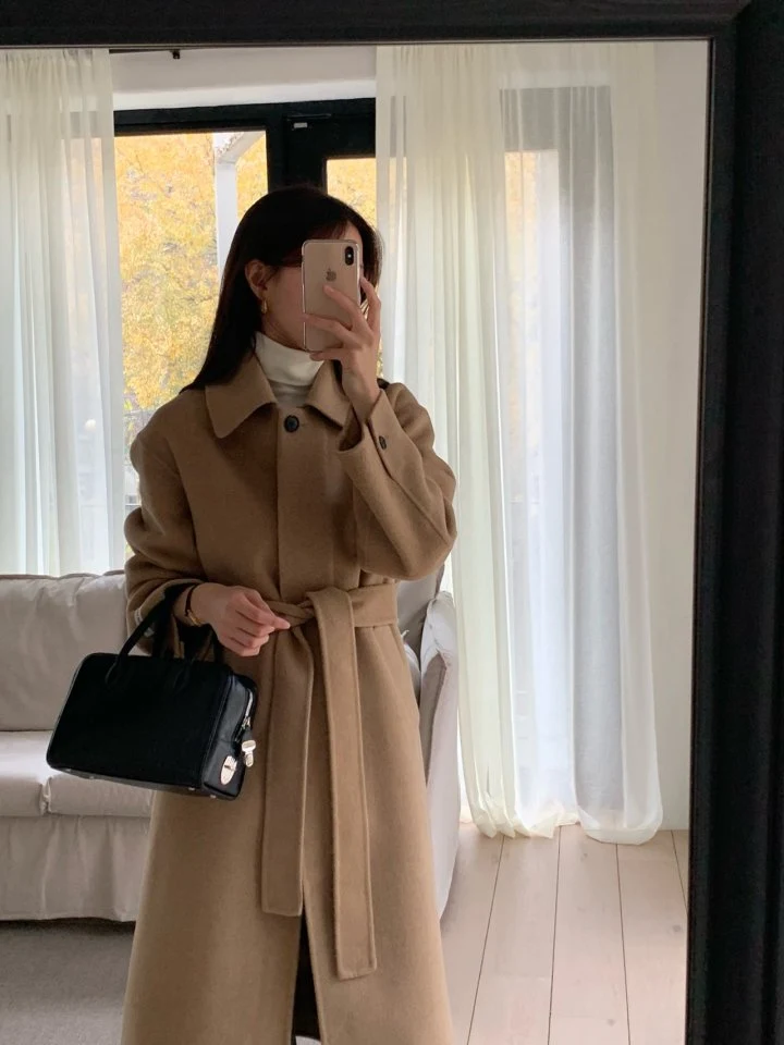 Merry pn - Korean Women Fashion - #momslook - Soft Cashmere Handmade Coat - 5