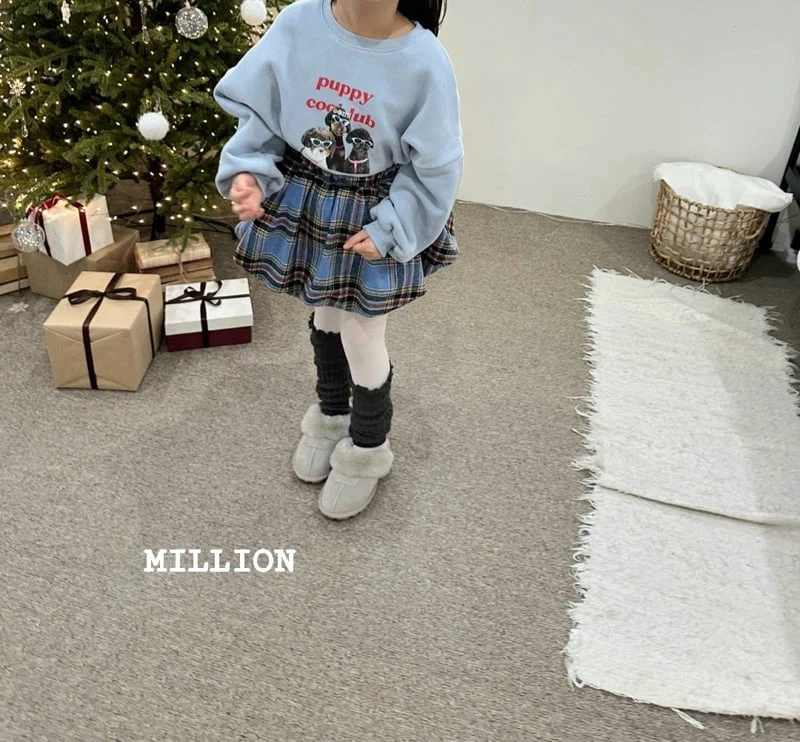 Million Dollar Baby - Korean Children Fashion - #childrensboutique - Check Balloon Skirt - 6