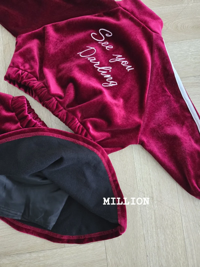 Million Dollar Baby - Korean Children Fashion - #childrensboutique - Velvet Anorak Set - 11