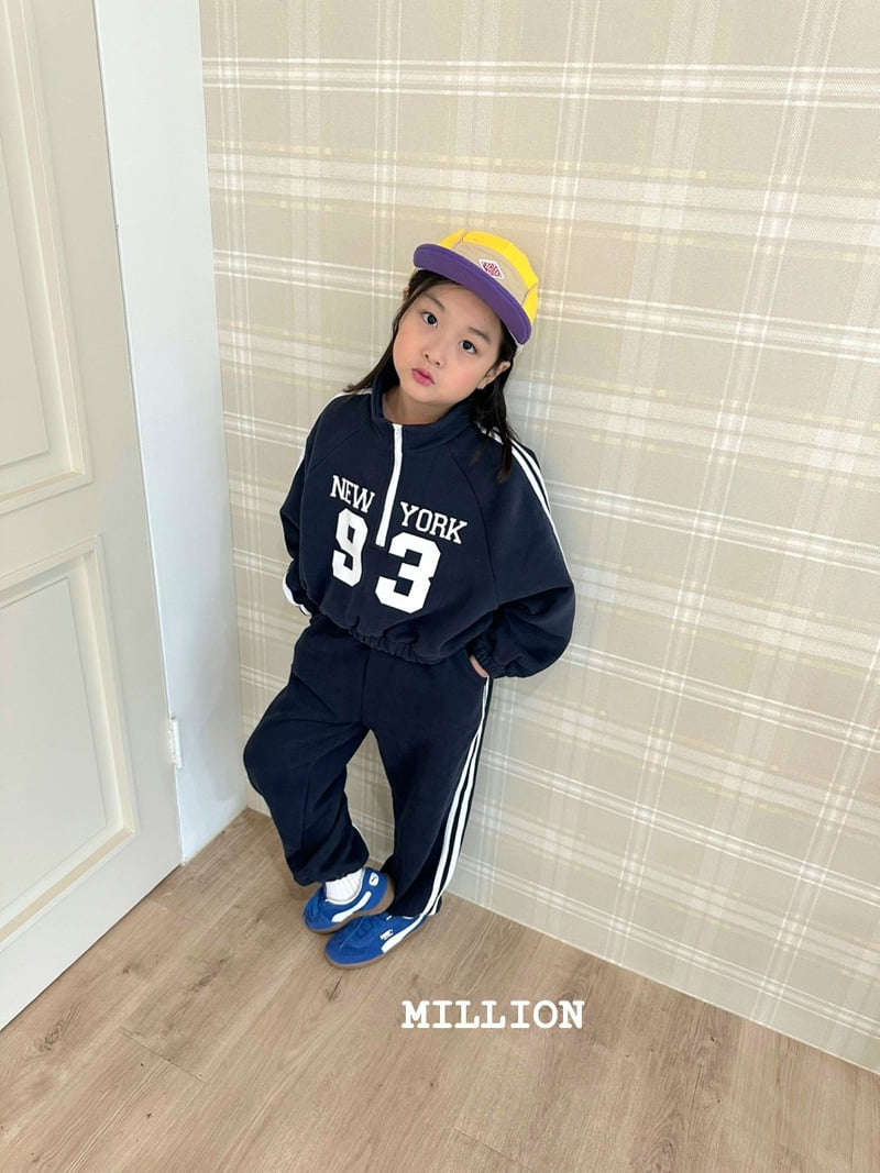 Million Dollar Baby - Korean Children Fashion - #designkidswear - Two Line Tape Pants - 2