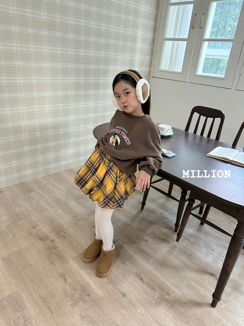 Million Dollar Baby - Korean Children Fashion - #discoveringself - Check Balloon Skirt - 8