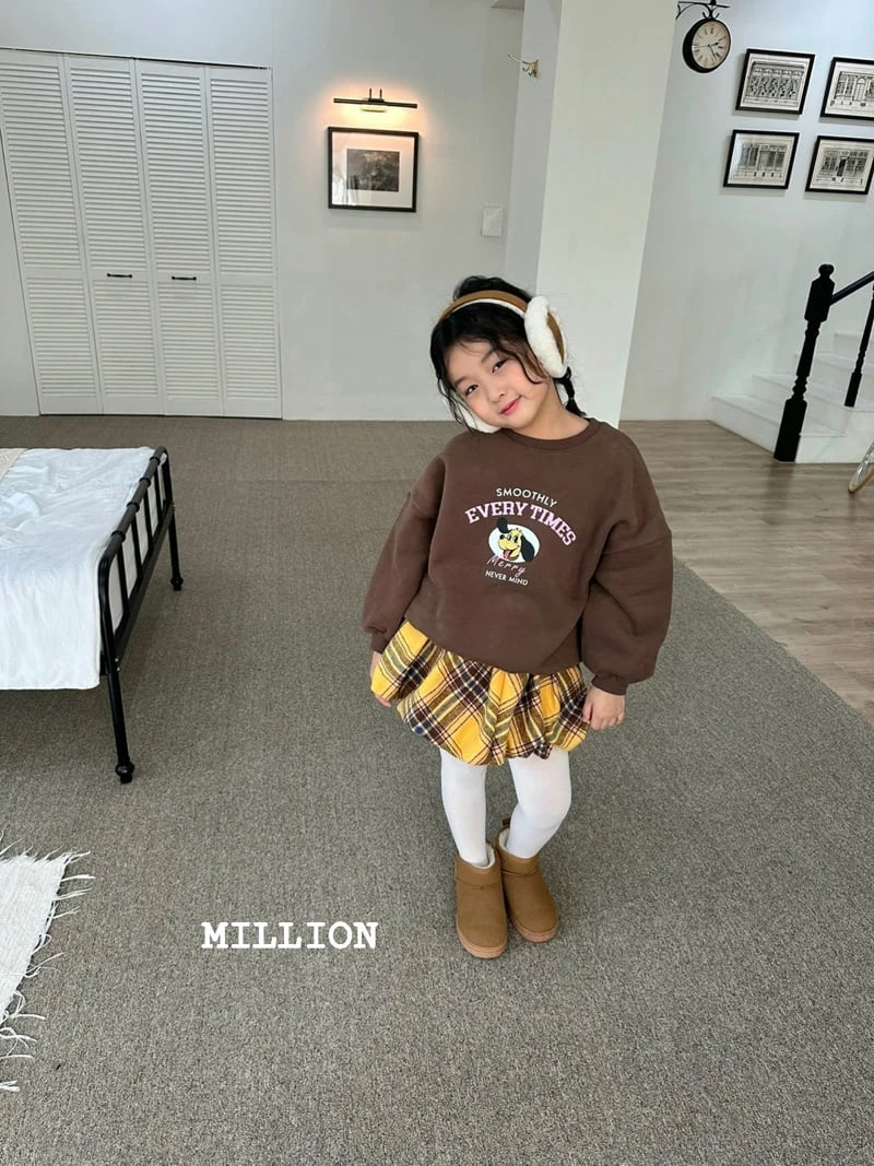 Million Dollar Baby - Korean Children Fashion - #kidsshorts - Check Balloon Skirt - 10