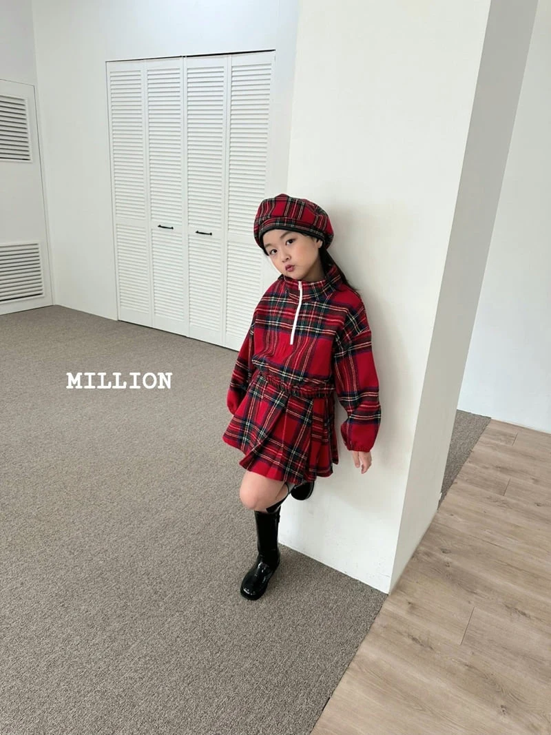 Million Dollar Baby - Korean Children Fashion - #kidsshorts - Check Anorak Set - 9